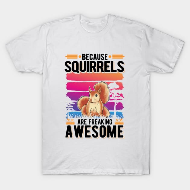 Squirrel Gift Gray T-Shirt by favoriteshirt